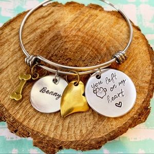 🆕 You left Paw Prints on my Heart Bangle